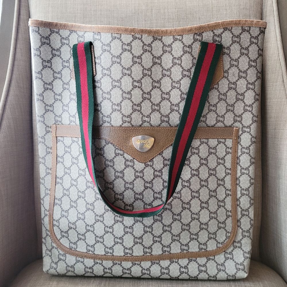 Authentic vintage Gucci plus tote bag (X30)